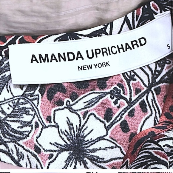 NWT Amanda Uprichard Simara Crop Blouse Size S - Long Sleeve Double Keyhole Neck - Picture 2 of 8